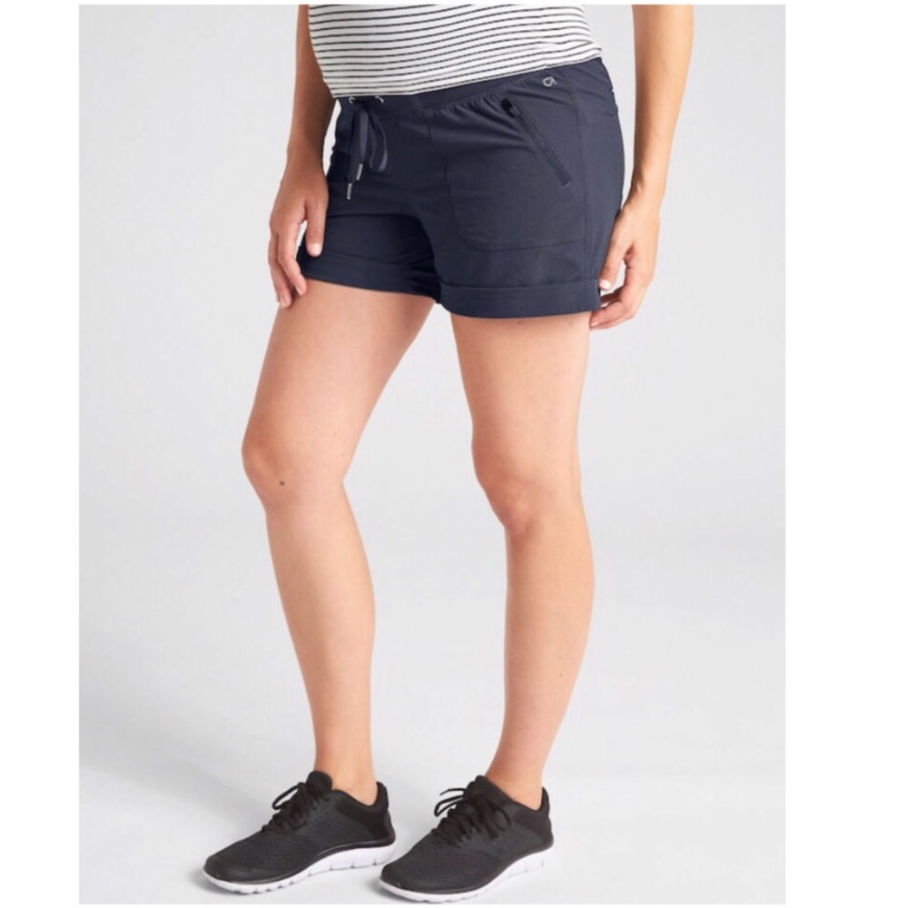 GapFit Maternity Hiking Shorts, Size Small in Blue
